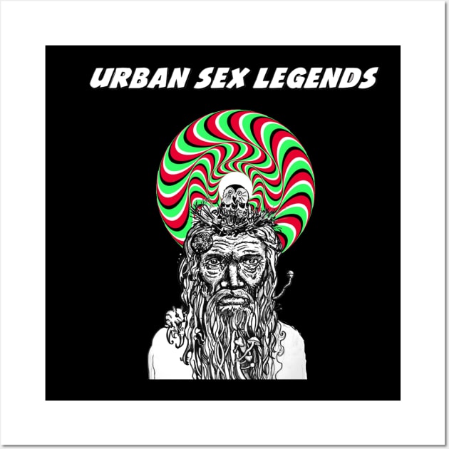 Urban Sex Legends- Psychedelic Shaman Wall Art by The Taoist Chainsaw